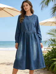 New Loose Denim Dress for Summer