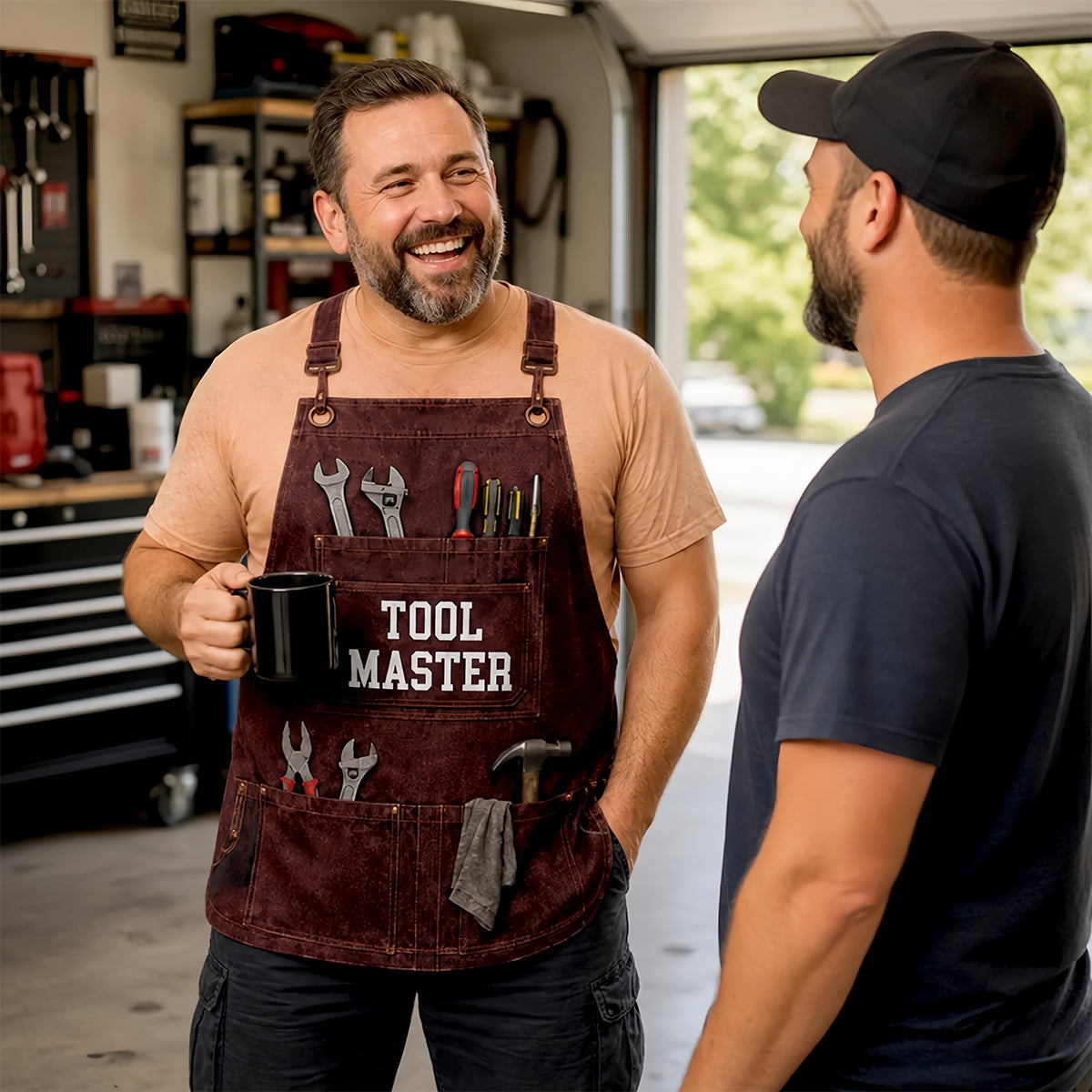 Custom Mechanic T-shirt - Personalized Grilling Gifts For Husband, Son, Grandson, Yourself - Built In The Garage