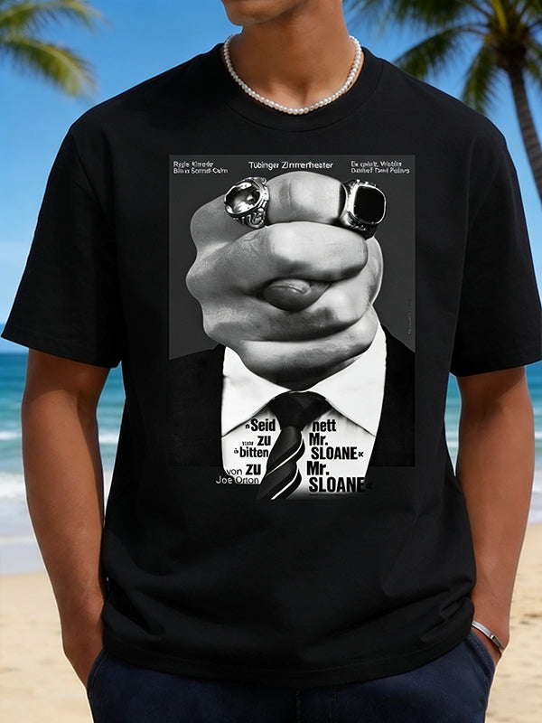 Vintage Mobster Fist & Suit Graphic T-Shirt