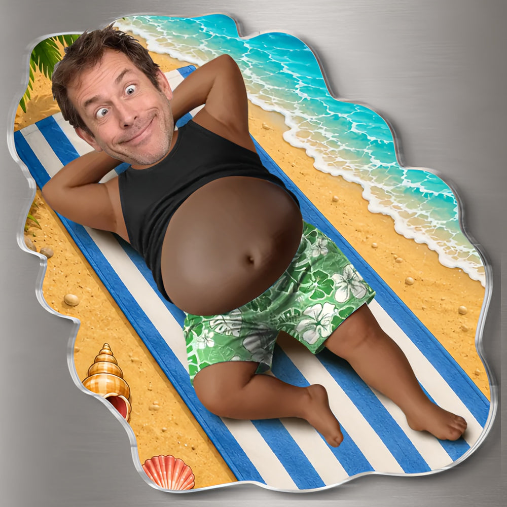 Leopard Print & Beach Naps– Personalized Father's Day Funny Gifts For Dad, Grandpa