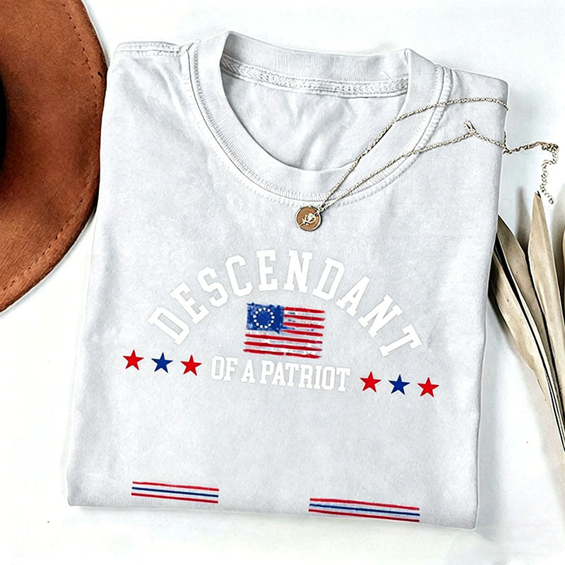 Personalized Descendant of a Patriot TShirt, Daughters of the American Revolution, Sons of the American Revolution Shirt