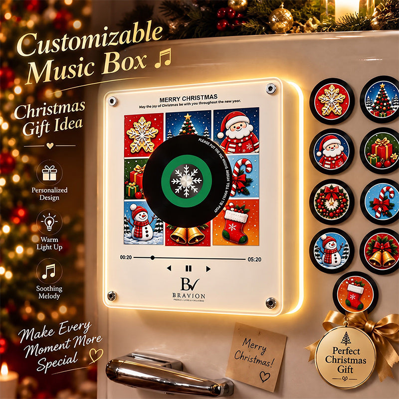 Christmas NFC music fridge magnet creative gift music player 9 CD discs magnetic decoration
