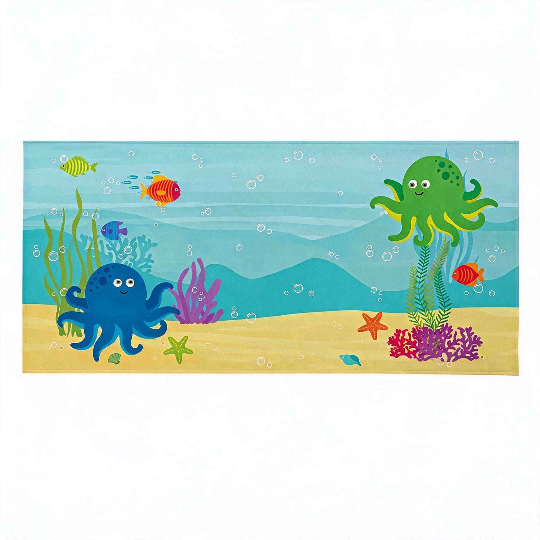 Cute Octopus Ocean Life Nursery Soft Plush Blanket 30x60 Beach Towel