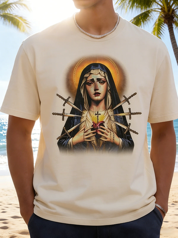 Sacred Heart Virgin Mary Graphic Tee
