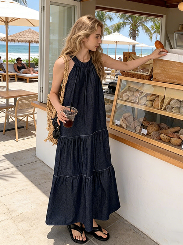 2026 Spring/Summer New Dark Breathable Plus Size Dress