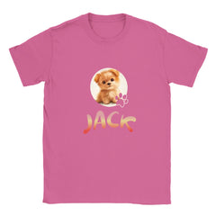 Pet Photo with name in Gradient Finish Tee