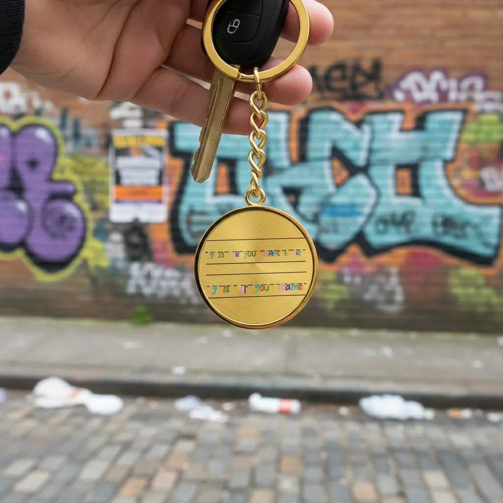 Y is for Your Name Keychain