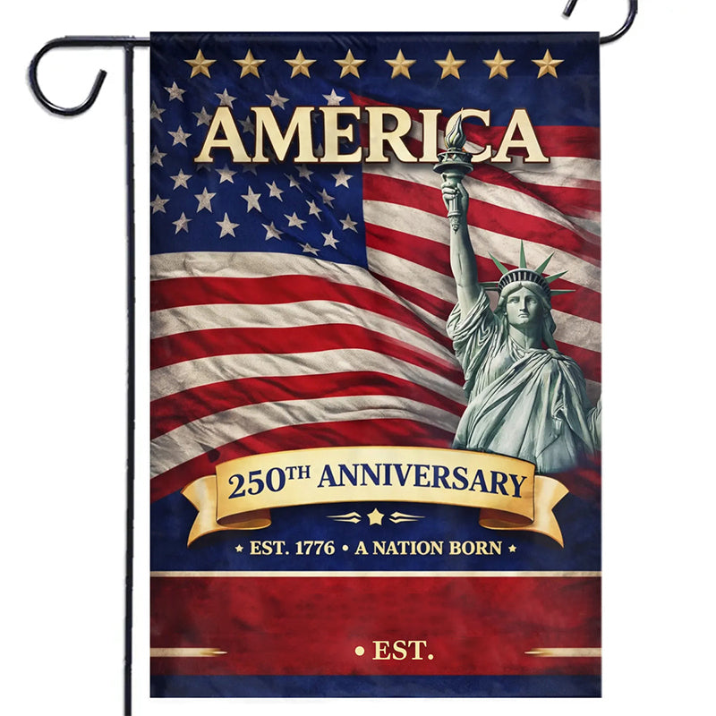 Custom Flag - Personalized America 250th Anniversary Gifts For Mom, Dad, Brother, Sister, Kids - Family Is Forever Love