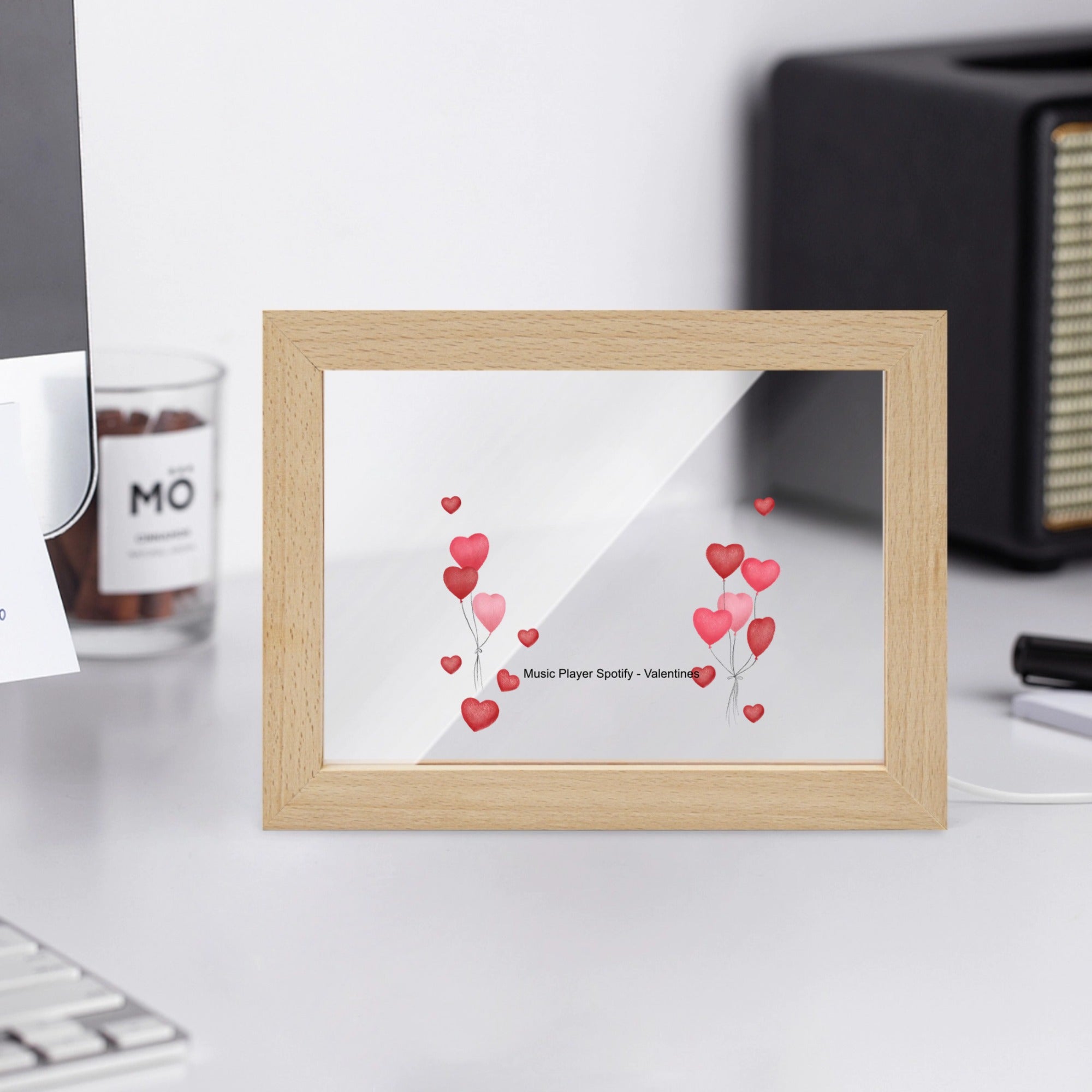 Music Player Spotify - Valentines Wooden Framed