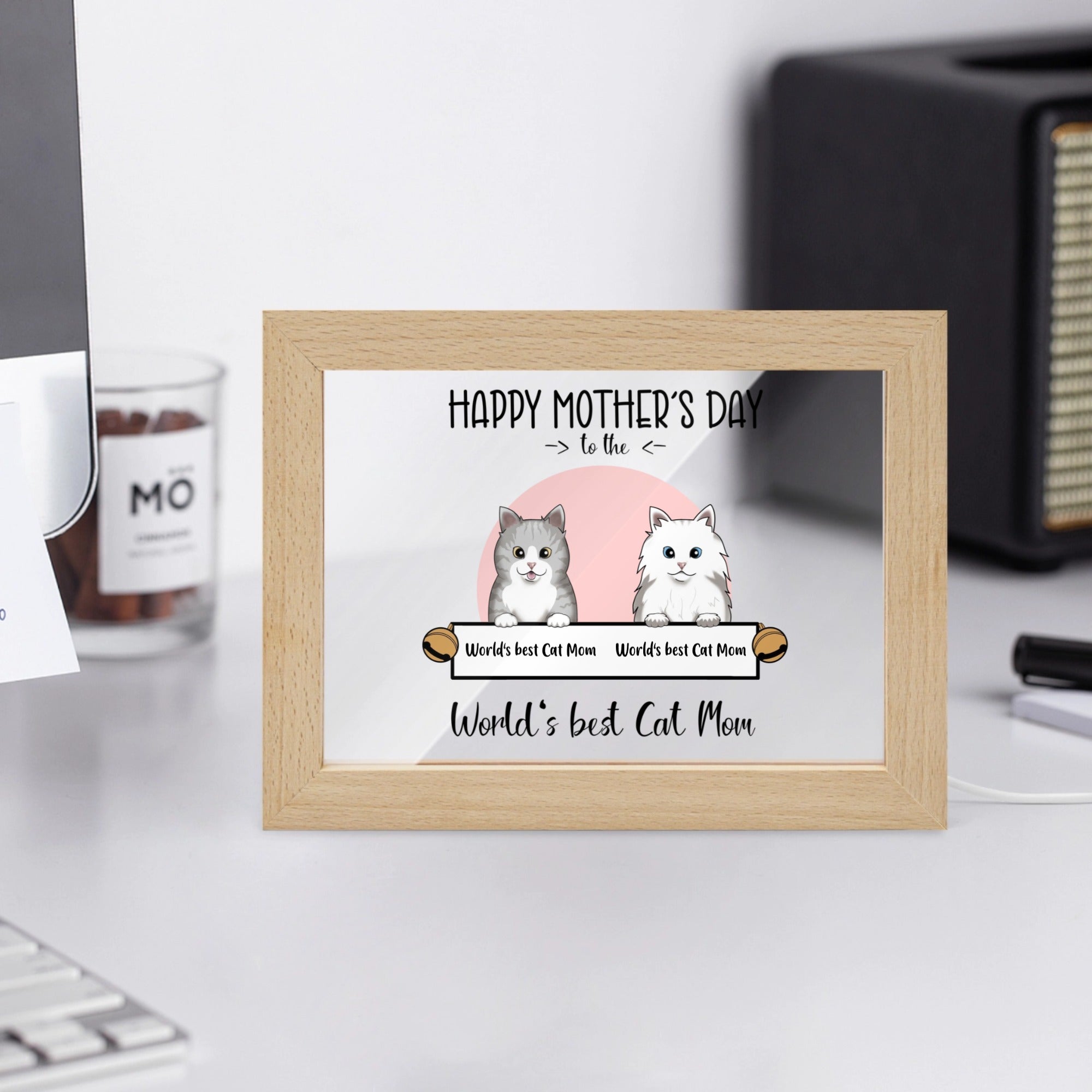 World‘s best Cat Mom Wooden Framed