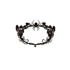Gothic bat spiderweb ghost iron wall hanging 1 Piece