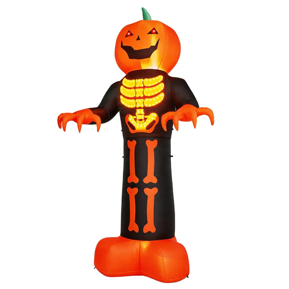 12 ft inflatable grim reaper and skeleton scene - product photo 6 of 6