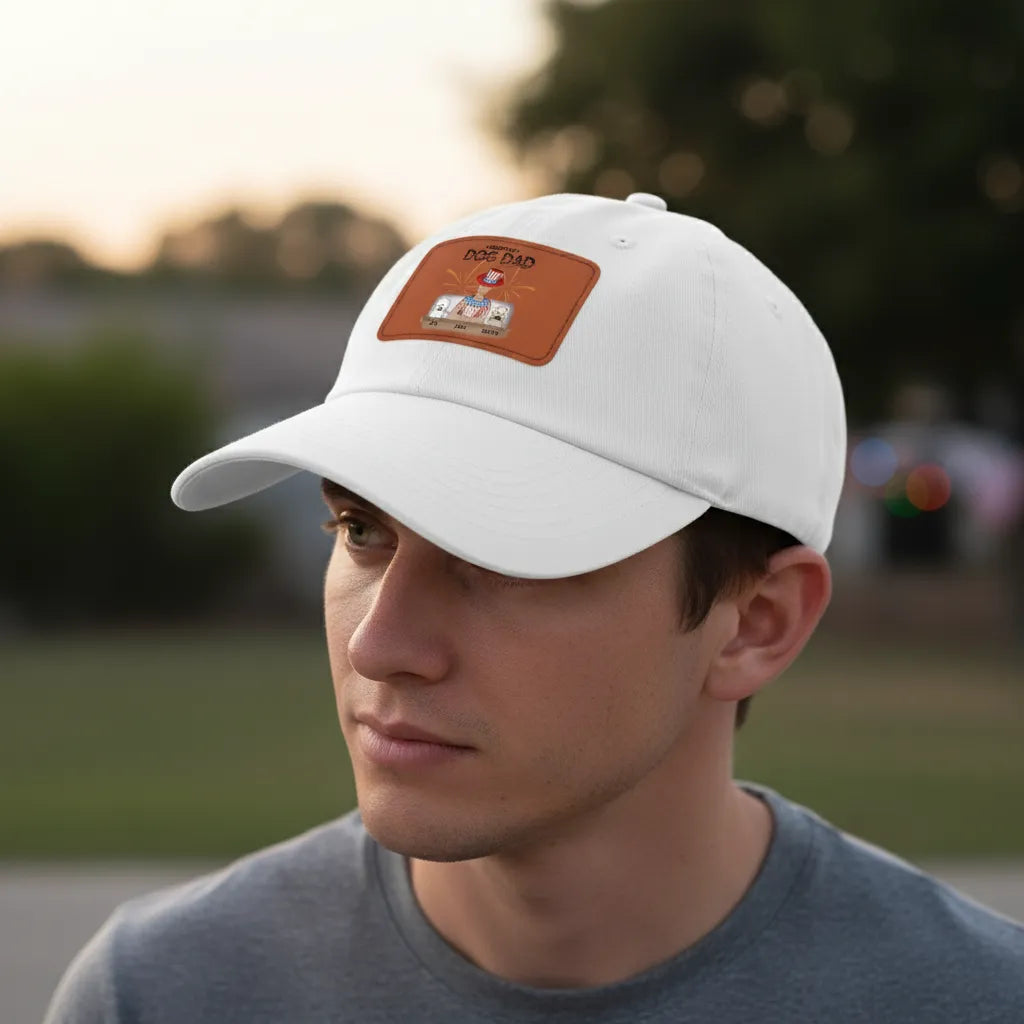 Dad Hat with Leather Patch cap