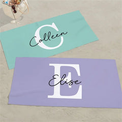 Simple Signature Personalized 30x60 Beach Towel