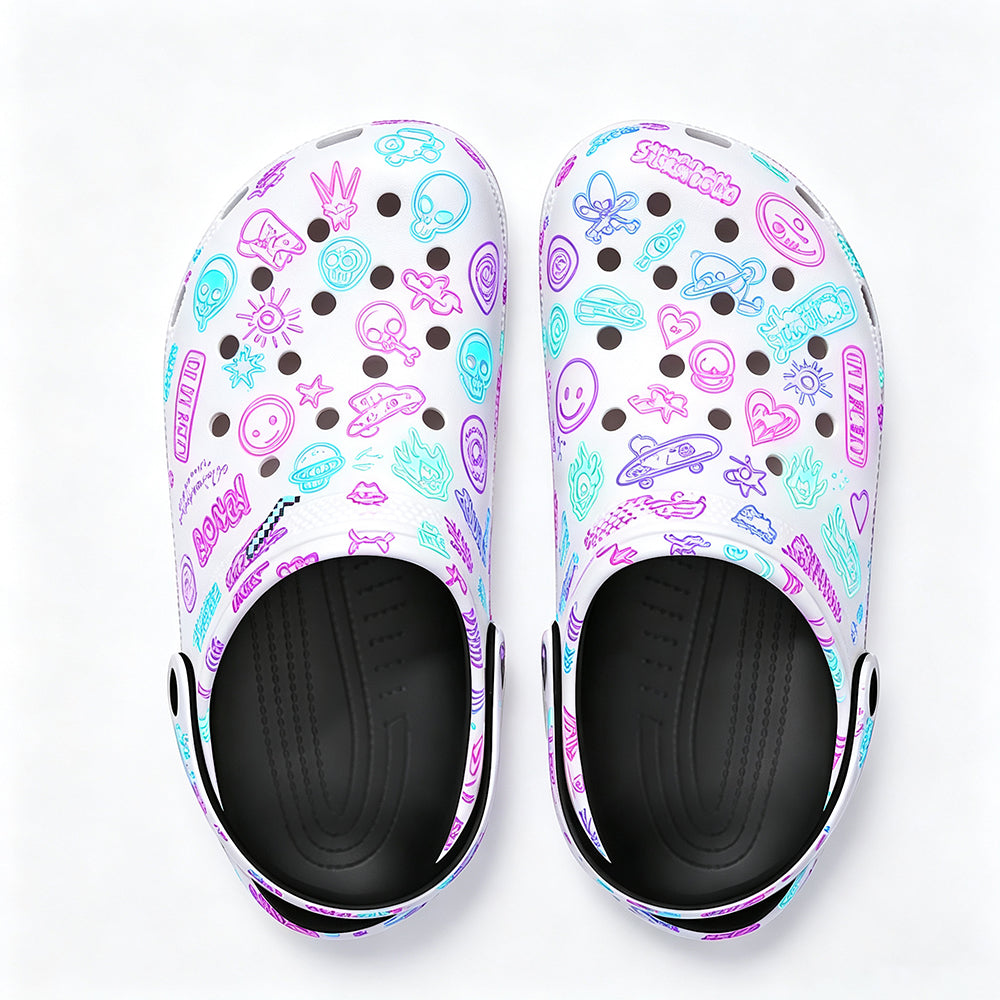 Upload Photos to Customize Y2K Style Printed Casual Slippers - Custom Gift for Goth and Y2K Lovers