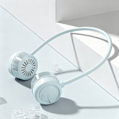 Neck-mounted small fan - Portable and foldable