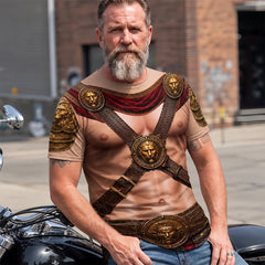 Custom Roman Gladiator T-shirt - Personalized Birthday Gifts For Husband, Son, Grandson, Yourself - Still Got Armor