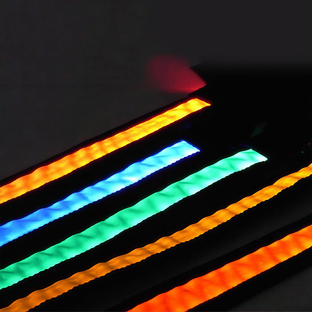 USB rechargeable LED dog leash, a safety light for night walking dog chain, suitable for all sizes of pets