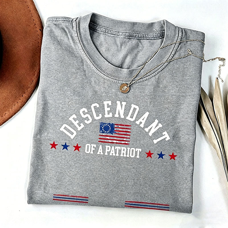 Personalized Descendant of a Patriot TShirt, Daughters of the American Revolution, Sons of the American Revolution Shirt