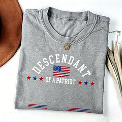 Personalized Descendant of a Patriot TShirt, Daughters of the American Revolution, Sons of the American Revolution Shirt