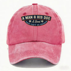 A MAN & HIS DOG Cap