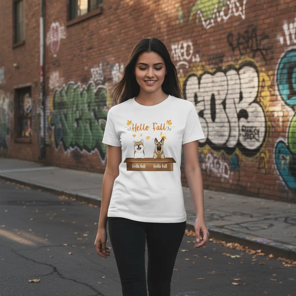 Custom Hello fall T-shirts