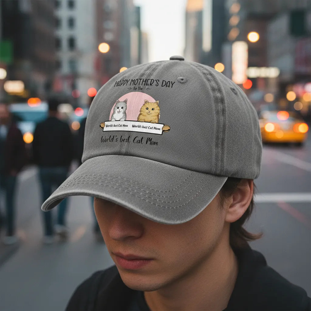 Custom World‘s best Cat Mom Cap