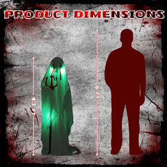 4.3 ft animatronic ghost with trident - product photo 10 of 15