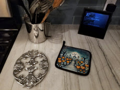 calavera sugar skull halloween pot holders - product photo 4 of 8