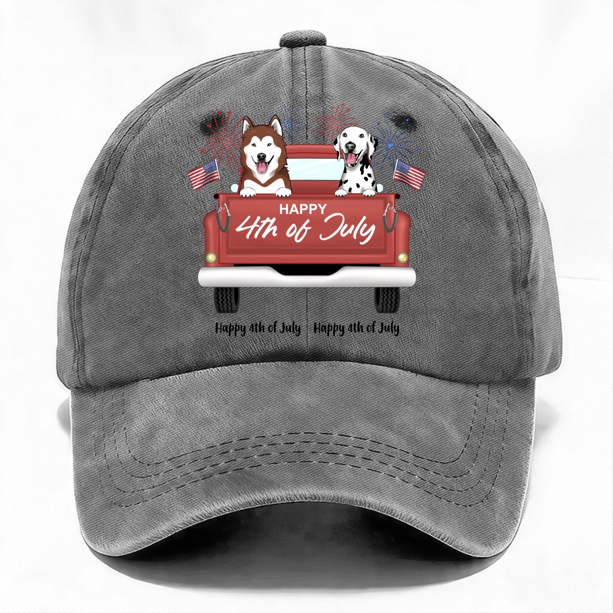 Custom Happy 4th of July Cap