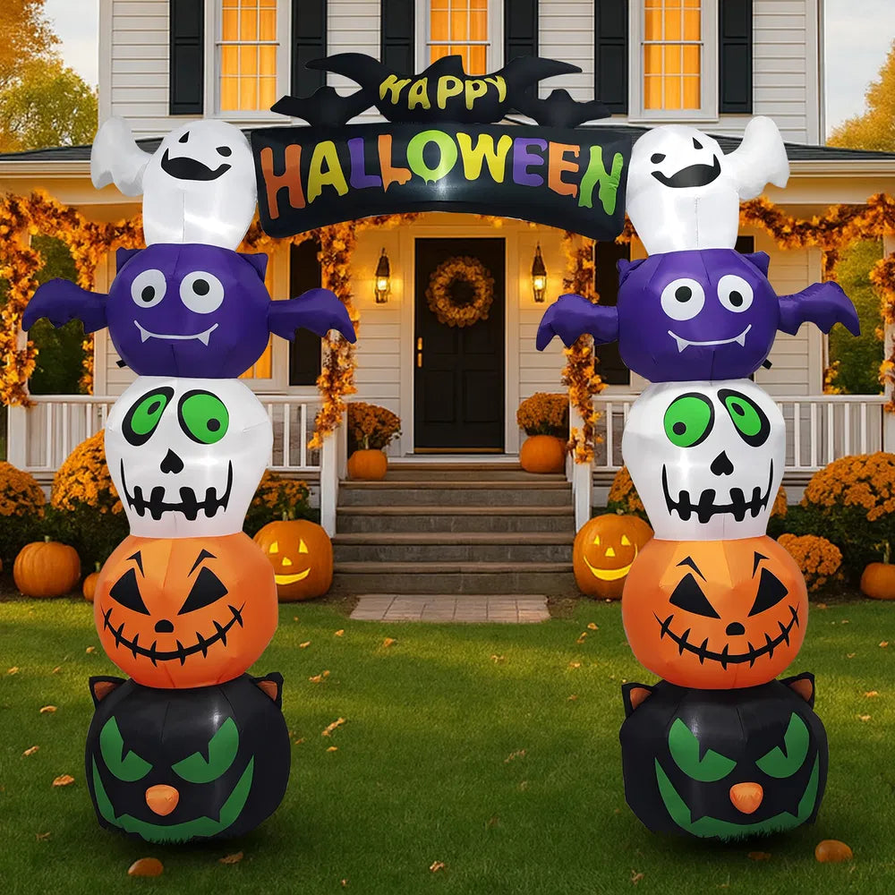 8.2 ft inflatable pumpkin archway - product photo 6 of 6