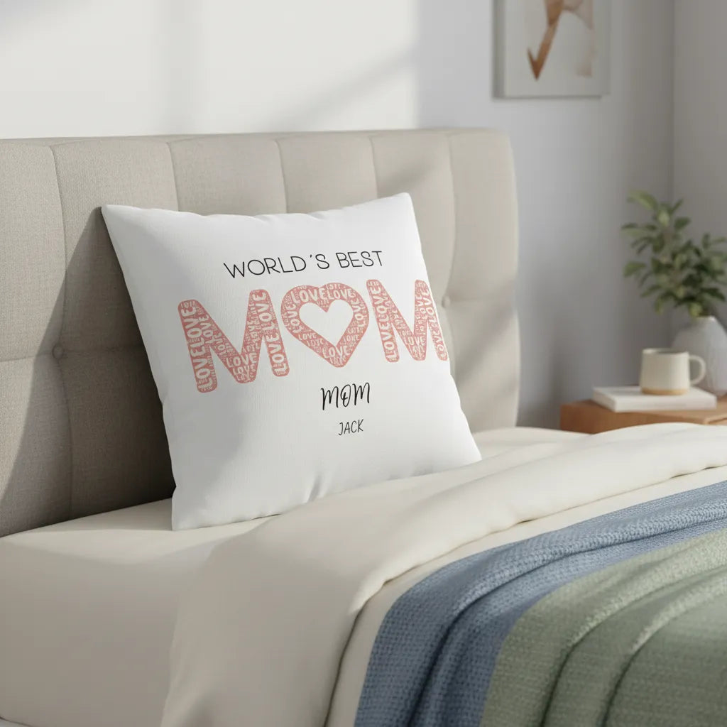 Spun Polyester Square Pillowcase