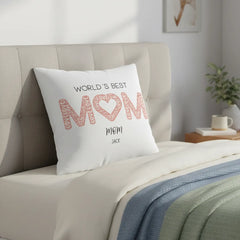 Spun Polyester Square Pillowcase