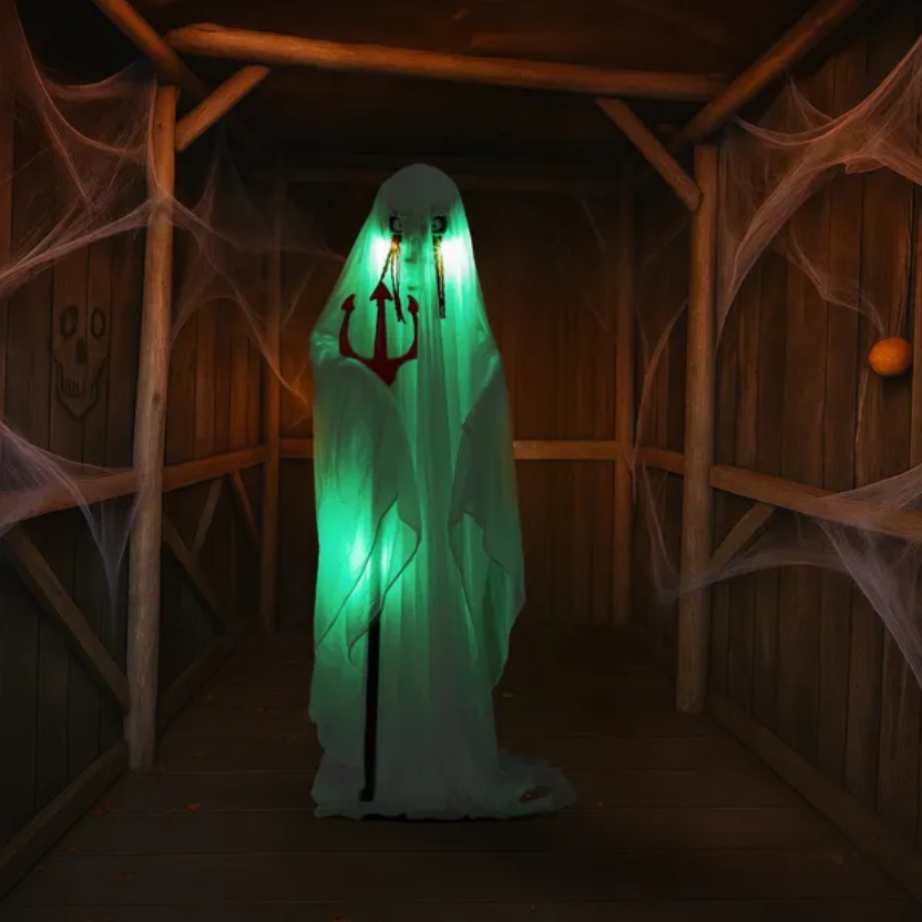 4.3 ft animatronic ghost with trident - product photo 12 of 15