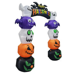 8.2 ft inflatable pumpkin archway - product photo 2 of 6