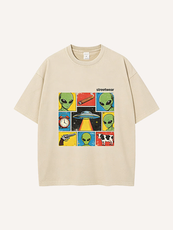 One UFO Four Big Prints Short Sleeve