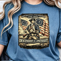Descendant of Patriot Shirt | 250th Anniversary USA Heritage Tee