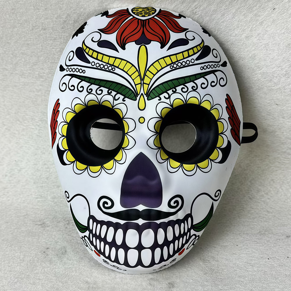 Halloween Skull Digital Printing Face Mask for Costume Party Dance Mask