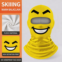Novelty Fleece Balaclava – Windproof Funny Face Ski Mask That Covers Head, Face & Neck