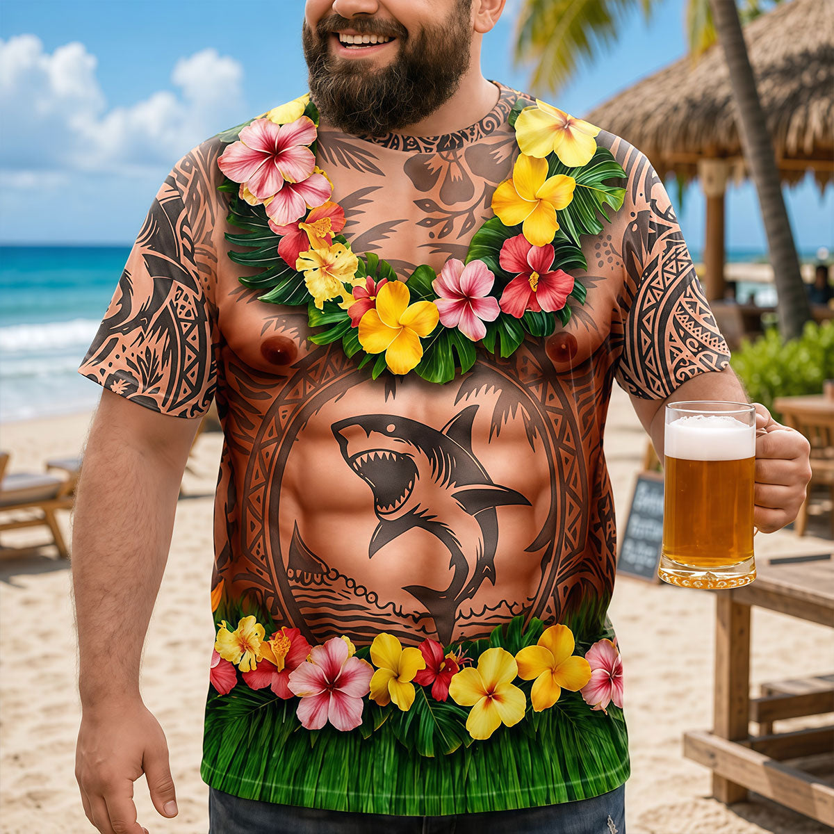 Custom Funny T-shirt - Personalized Birthday Gifts For Men - Aloha And Chill