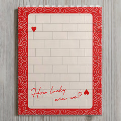 King And Queen Custom Couples Photo How Luck We Are - Personalized Photo Rectangle Building Brick