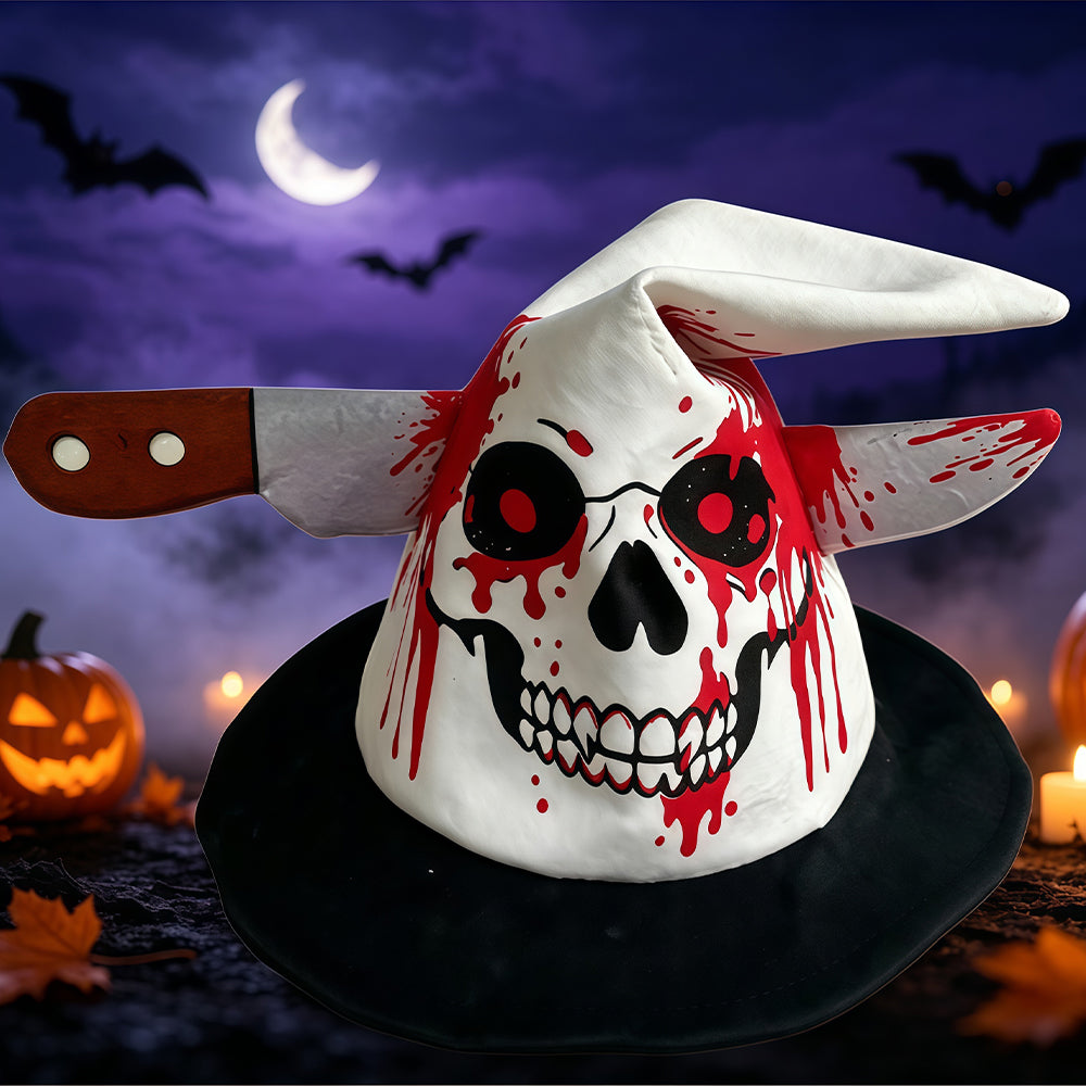 Halloween electric light-up hat, witch's hat for decoration, an interesting prank gift