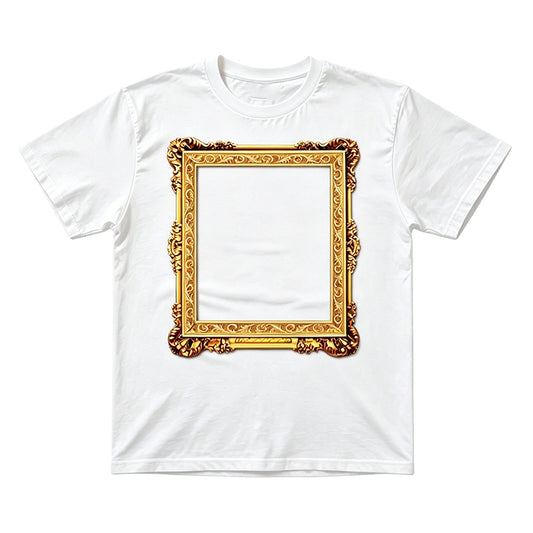 Custom DIY Photo Print T-Shirt - Personalized Name & Message Tee, Memorable Gift for Classmates