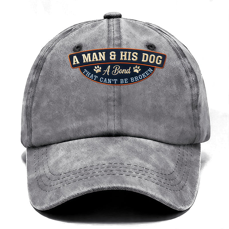 A MAN & HIS DOG Cap