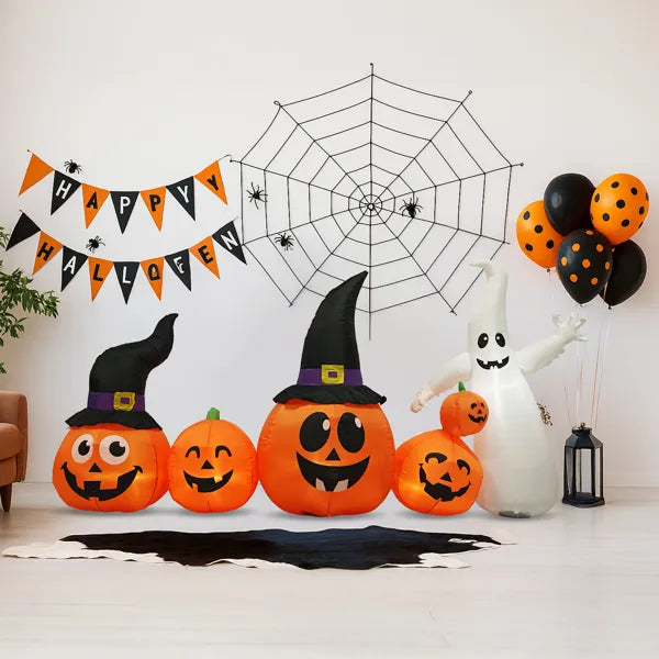 8 ft inflatable pumpkin patch - product photo 7 of 10