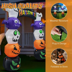8.2 ft inflatable pumpkin archway - product photo 5 of 6