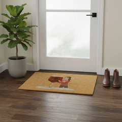 Life is better with a glass of wine Doormat