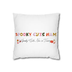 Spooky Cute Name Pillow