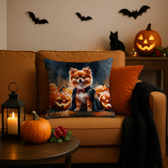 pomeranian halloween throw pillow with insert - product photo 2 of 8