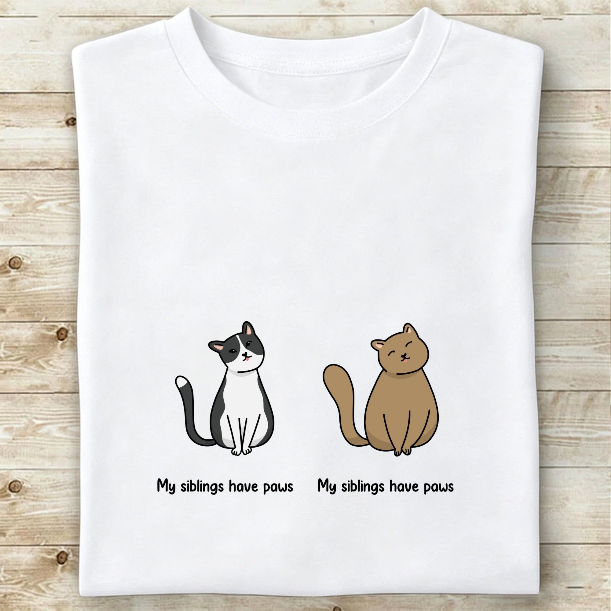 Custom My siblings have paws T-shirts